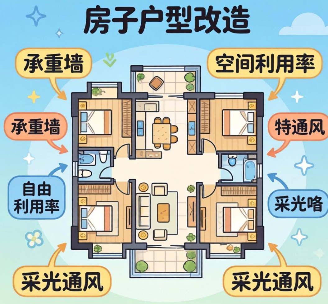 房子户型可以自己改造吗     房子户型改造需要注意什么？