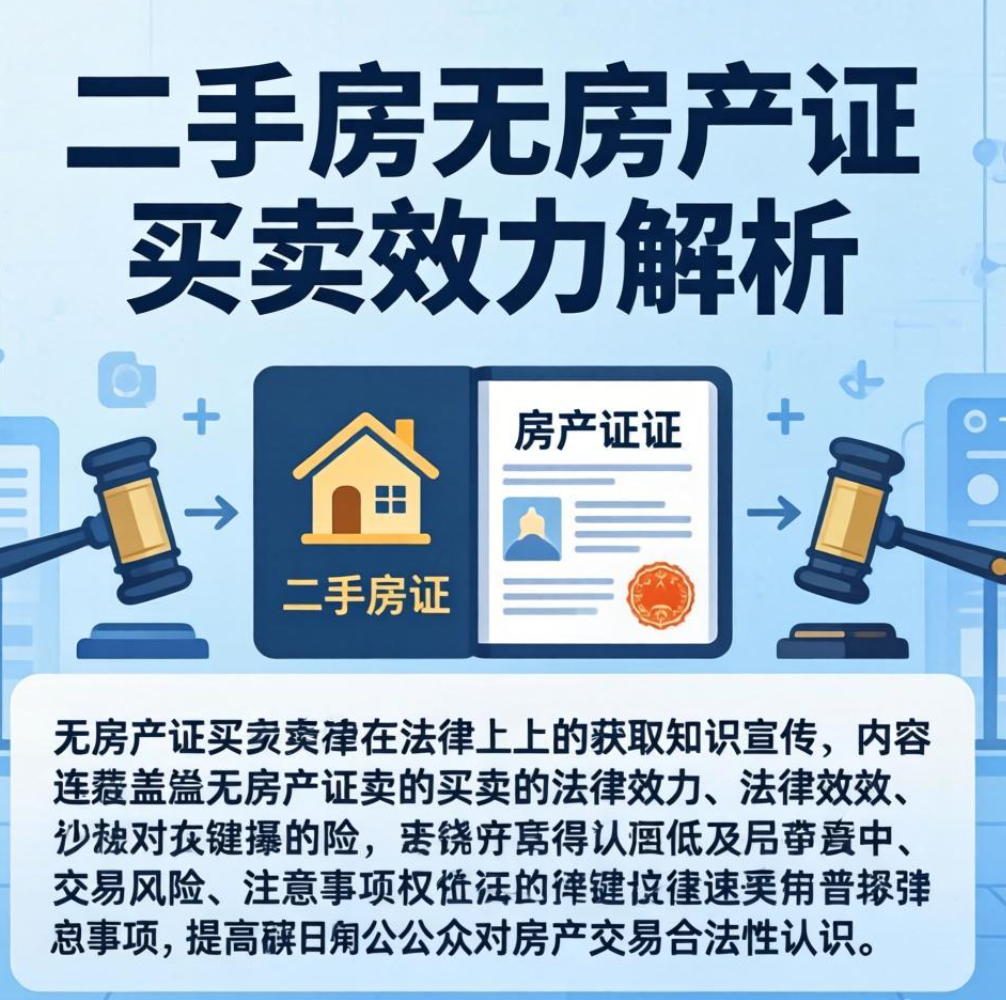 二手房无房产证买卖：效力、风险与实操指南
