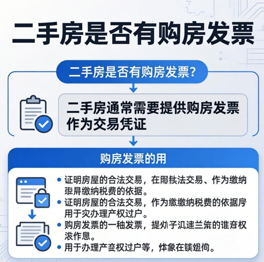 买二手房有购房发票吗  购房发票有什么作用?