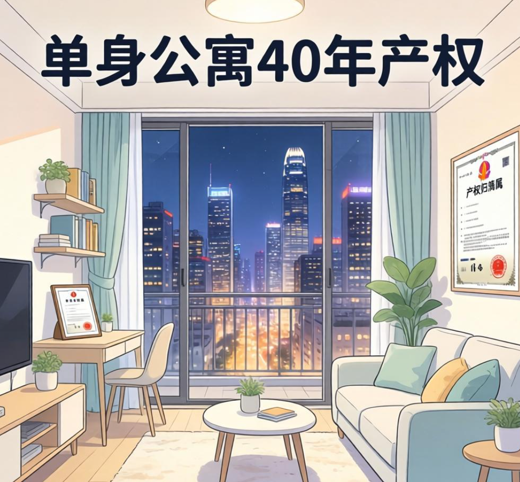 单身公寓40年产权：归属清晰，无需过度焦虑