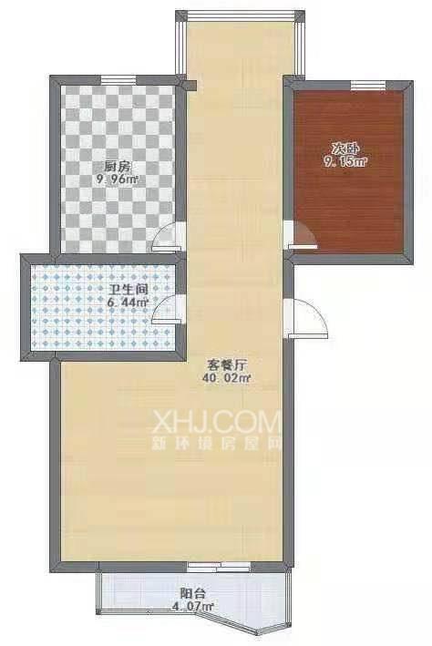 御璟花苑  1室1厅1卫   28.80万户型图