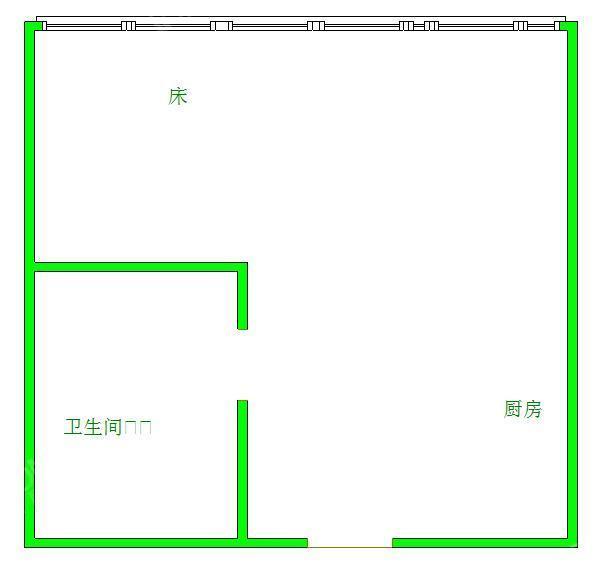 誉峰遇见  1室1厅1卫   3300.00元/月室内图1