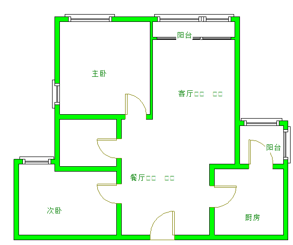 优品道丶曦岸  2室2厅1卫   2600.00元/月室内图1