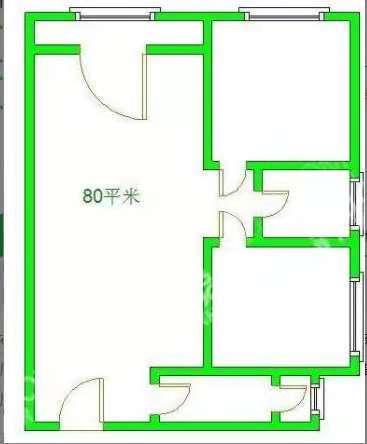 清河庭苑  2室2厅1卫   1800.00元/月室内图1