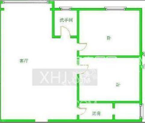 华银美景  2室1厅1卫   2100.00元/月室内图1