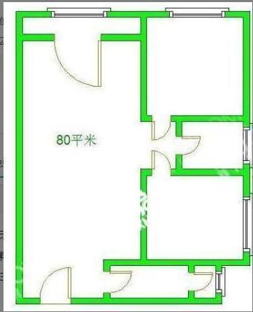 二江花园  2室1厅1卫   1600.00元/月室内图1