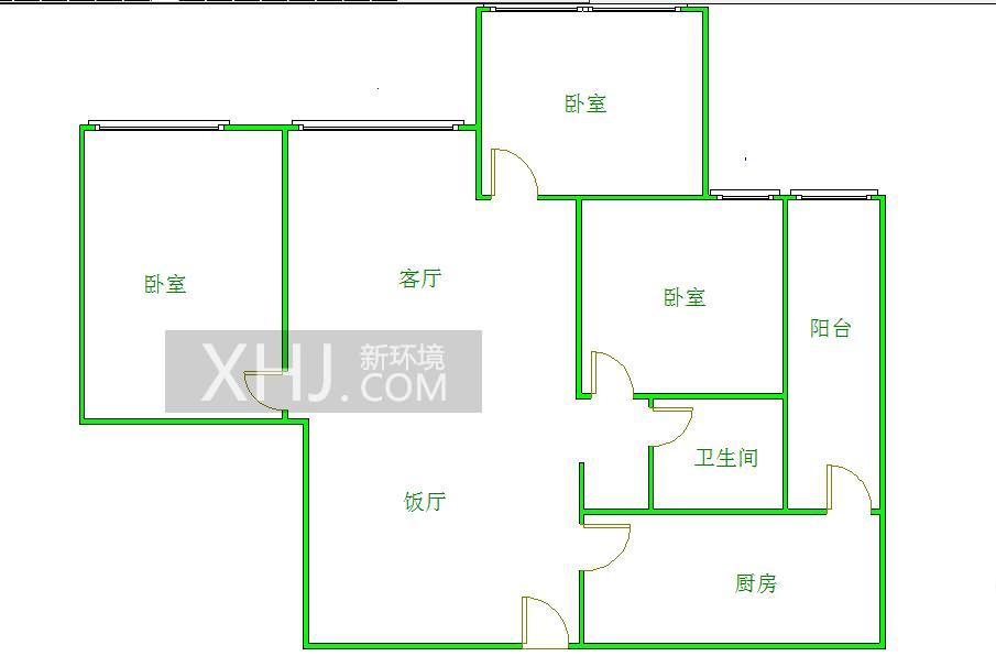 光华逸家  2室2厅1卫   2300.00元/月室内图1