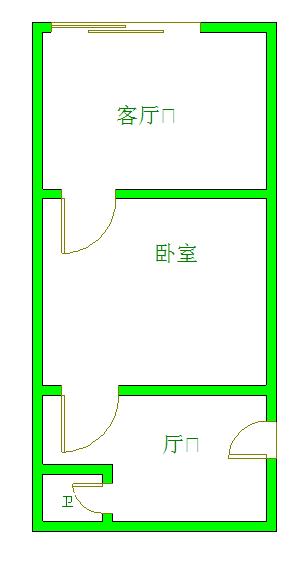 贝森园  2室1厅1卫   1600.00元/月室内图1