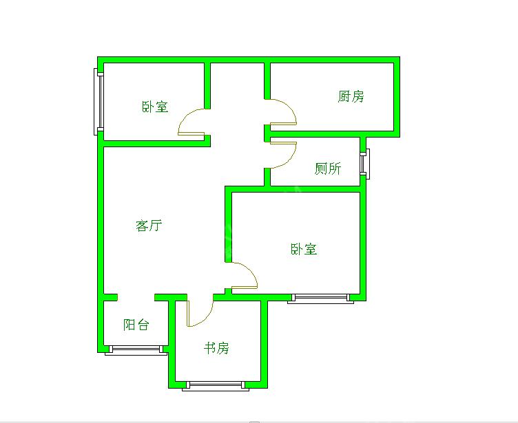 光华逸家  2室1厅1卫   2400.00元/月室内图1