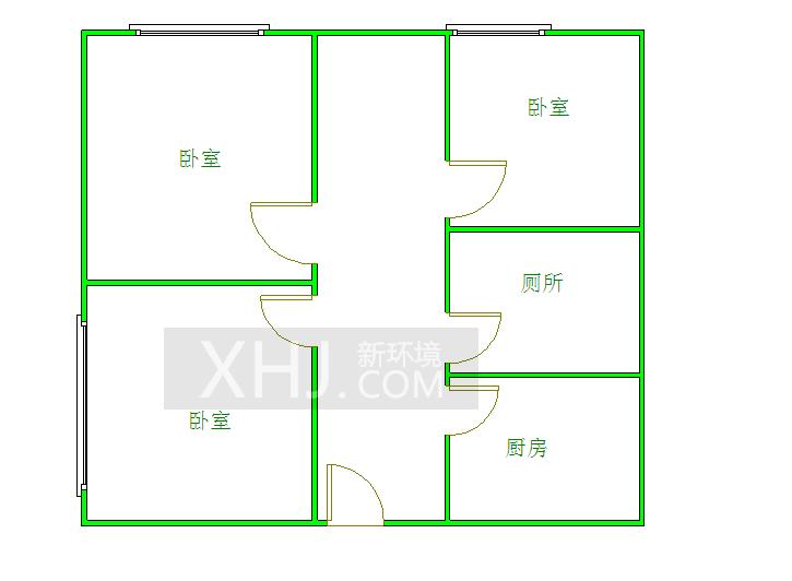 绿杨新邨  3室1厅1卫   2500.00元/月室内图