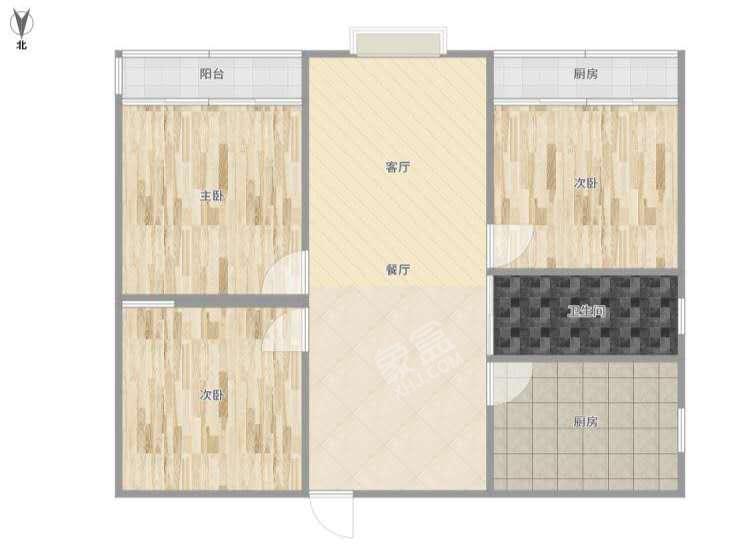 康馨苑  4室2厅2卫   100.00万户型图