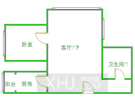 左右小区  1室1厅1卫   1600.00元/月室内图1