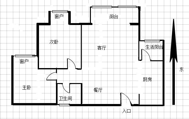 光华碧邻  2室2厅1卫   165.00万