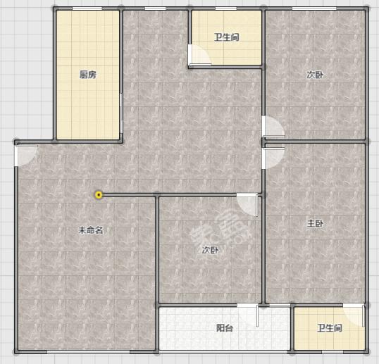 高尔夫紫龙郡  3室2厅2卫   86.80万户型图