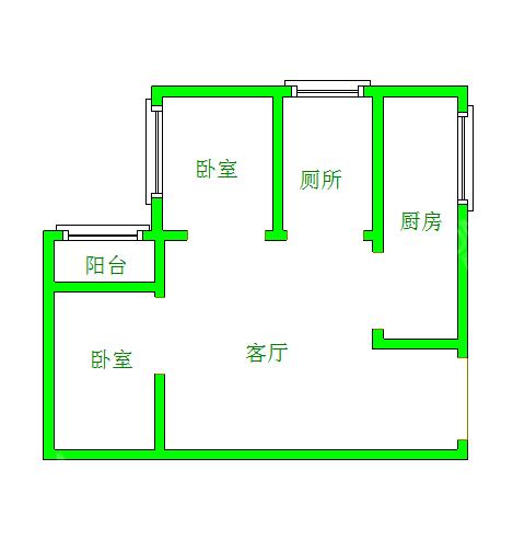 icon英郡三期  2室1厅1卫   3300.00元/月室内图1