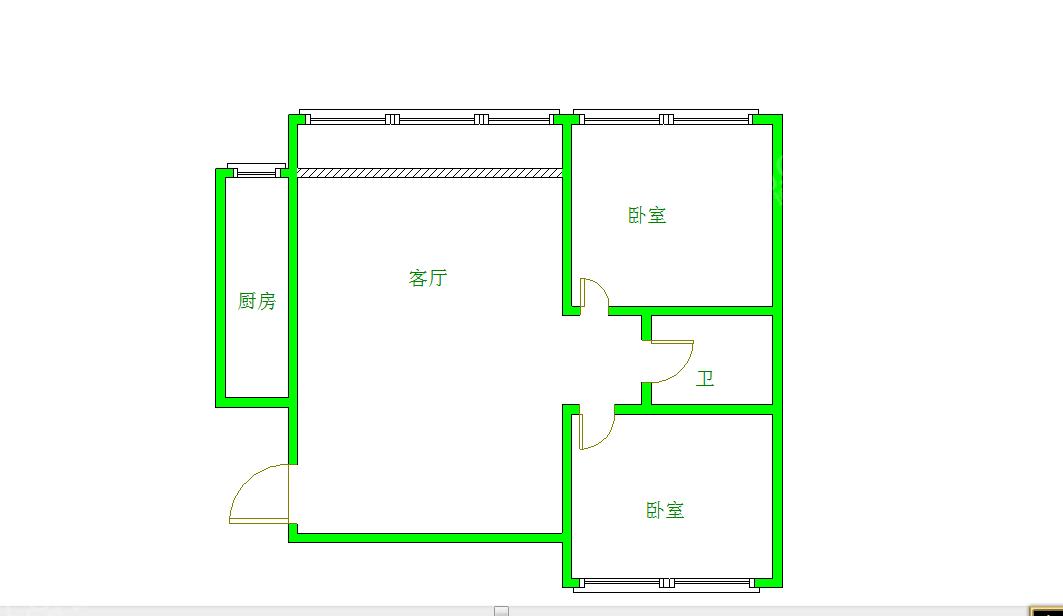 心灵家园  2室1厅1卫   2200.00元/月室内图1