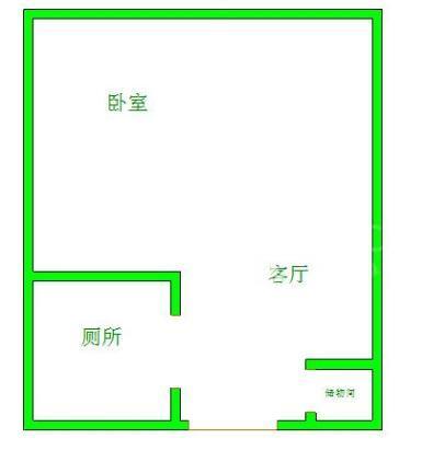 保利星座  1室1厅1卫   1400.00元/月室内图1