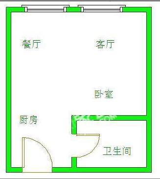 天府鹤林-东区（二期）  1室1厅1卫   1300.00元/月室内图1