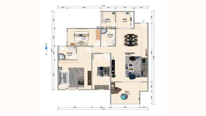中城丽景香山园 中城丽景香山园室内图2