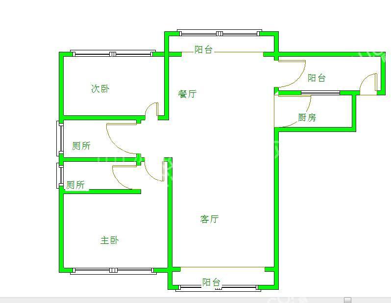 中铁丶西子香荷  2室2厅2卫   3800.00元/月室内图1