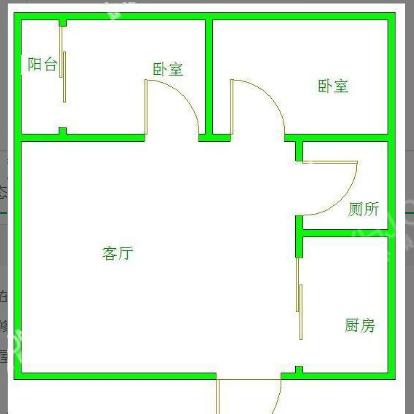 清河庭苑  1室1厅1卫   1400.00元/月室内图1