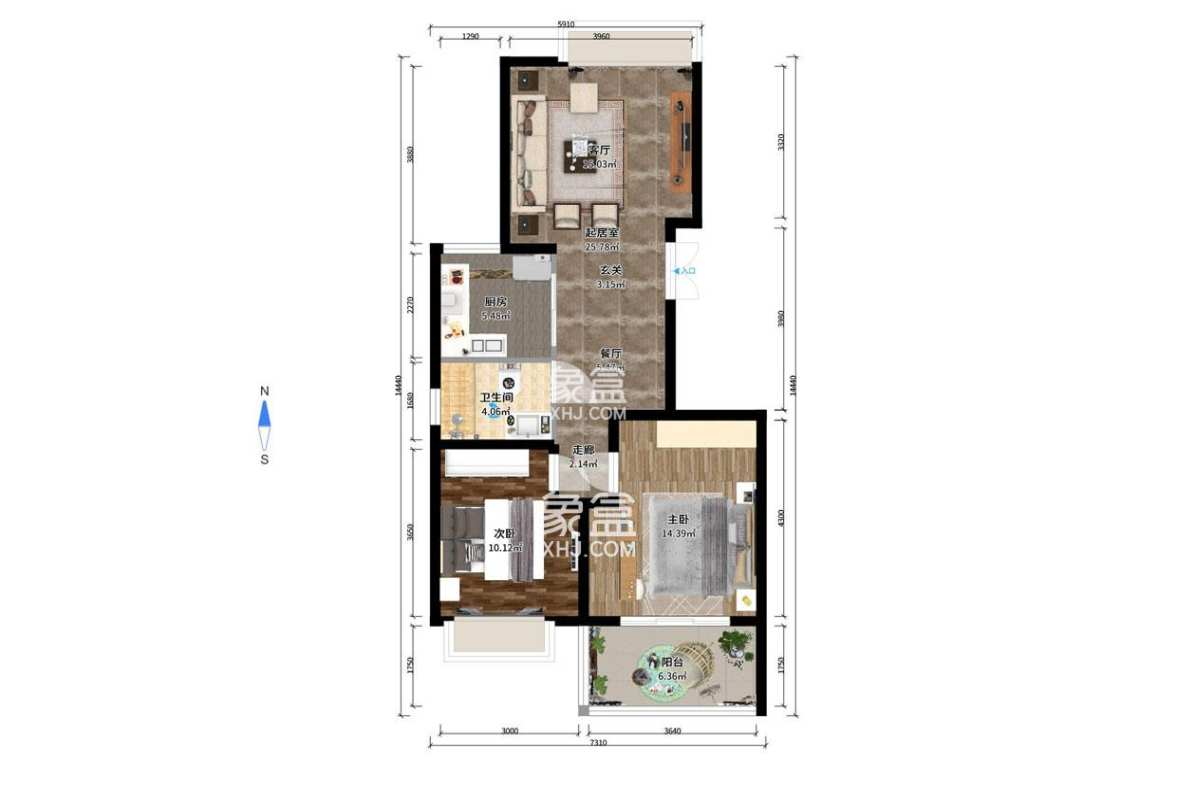 一品东庭  2室2厅1卫    2400.0元/月 一品东庭  2室2厅1卫    2400.0元/月户型图