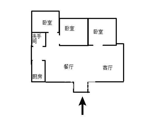 市二中单位房室内图2