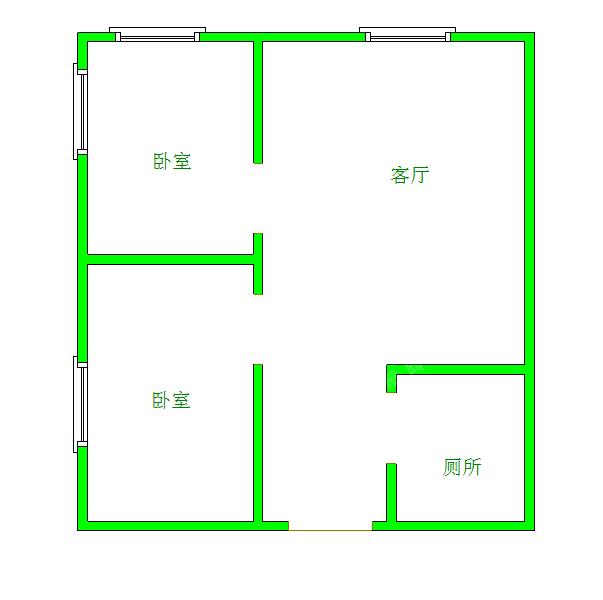 一品CG  2室2厅2卫   2800.00元/月室内图1