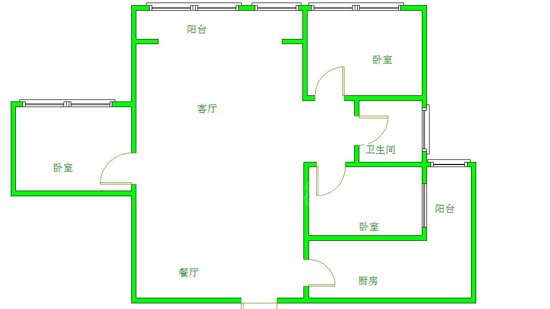 清溪雅筑  3室1厅1卫   2500.00元/月室内图1