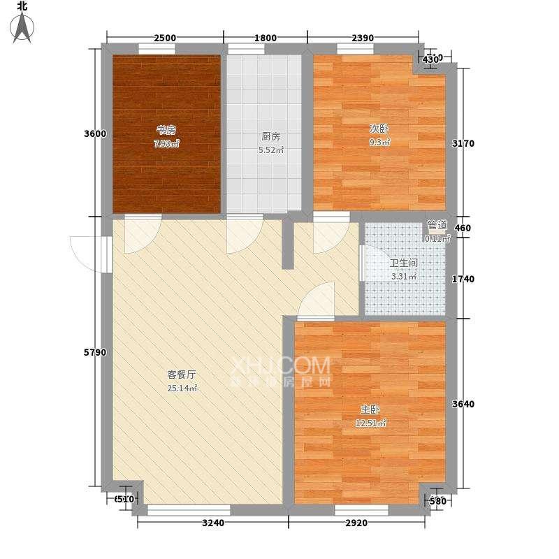 未来方舟F组团  2室2厅1卫   2800.00元/月室内图1