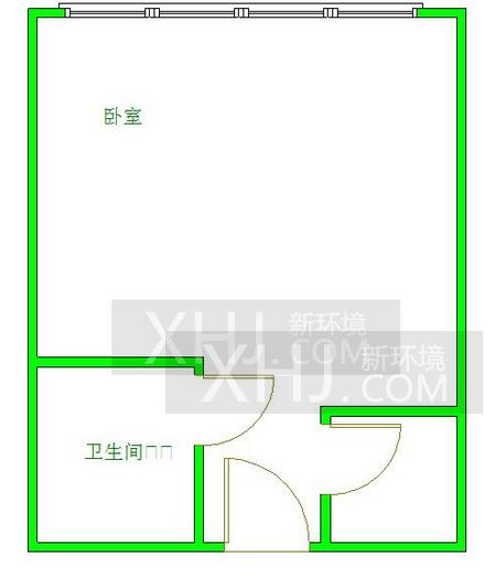 智地哥谭LOFT公寓  1室1厅1卫   1900.00元/月室内图1