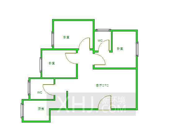 齐力光华岁月  3室2厅2卫   255.00万