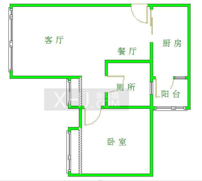 光华碧邻  1室1厅1卫   130.00万