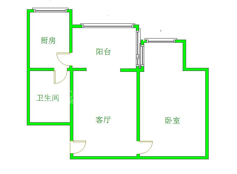 知贤坊  1室1厅1卫   140.00万室内图1