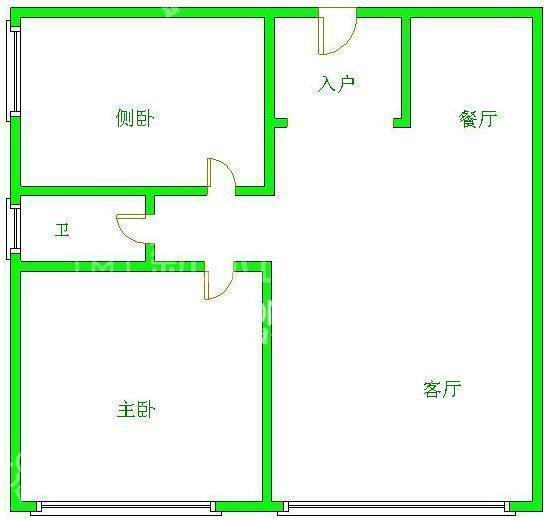 二江花园  2室1厅1卫   1800.00元/月室内图1