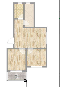 河池新居  2室1厅1卫   1500.00元/月室内图1