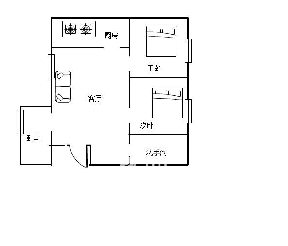 大冲口散盘室内图2