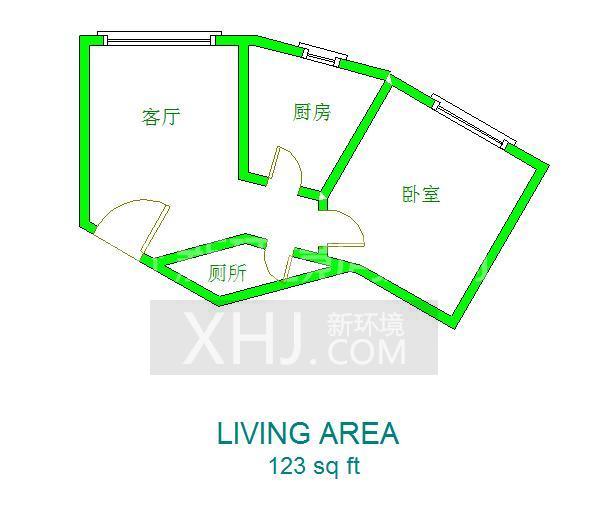 香格里拉  1室1厅1卫   118.00万