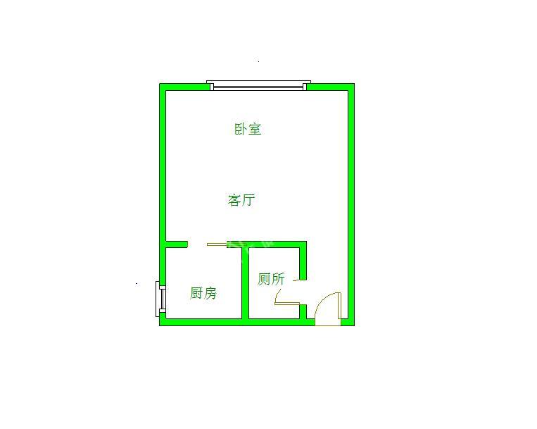 元益花园  1室1厅1卫   1300.00元/月室内图1