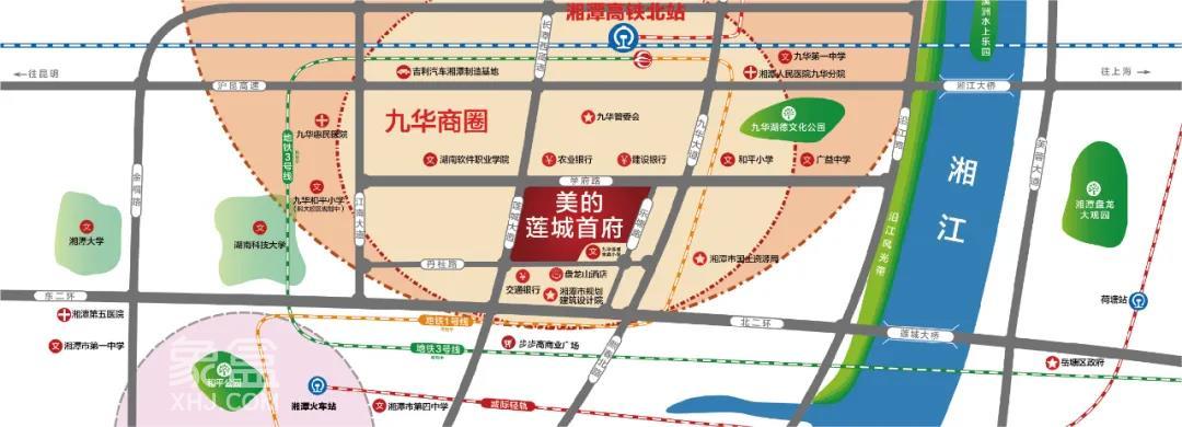 美的莲城首府：湘潭九华将再造一座高铁新城