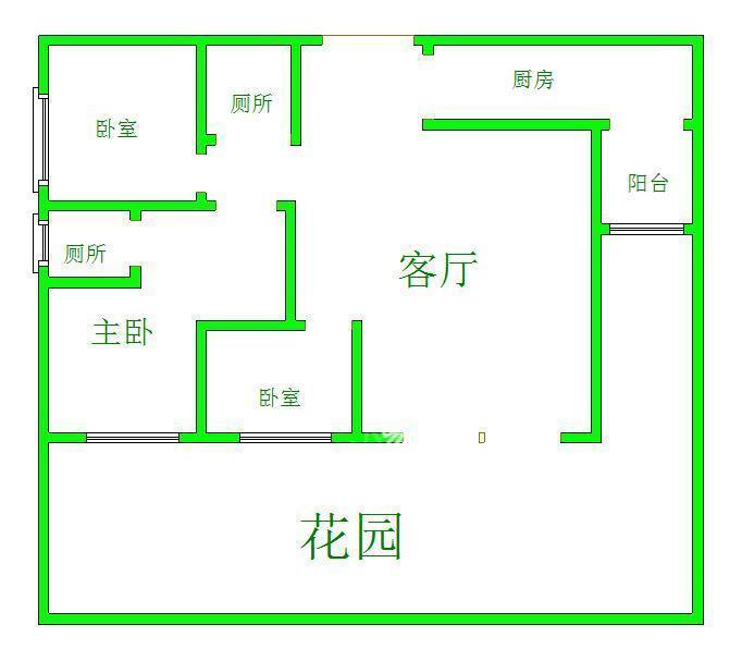 清凤时代城  3室2厅2卫   3800.00元/月室内图1