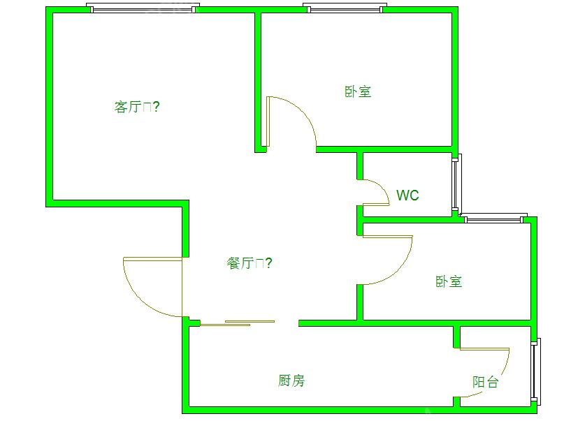 凯旋天际湾  2室1厅1卫   4500.00元/月室内图1