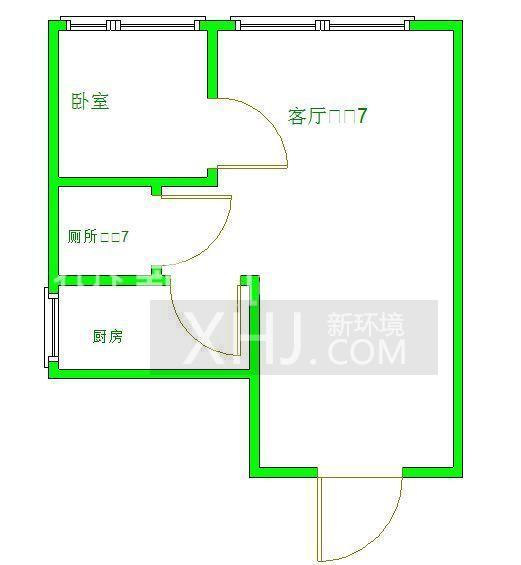 大源四期  2室1厅1卫   1900.00元/月室内图1