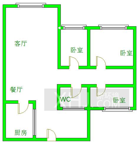 光华逸家  3室2厅1卫   2500.00元/月室内图1