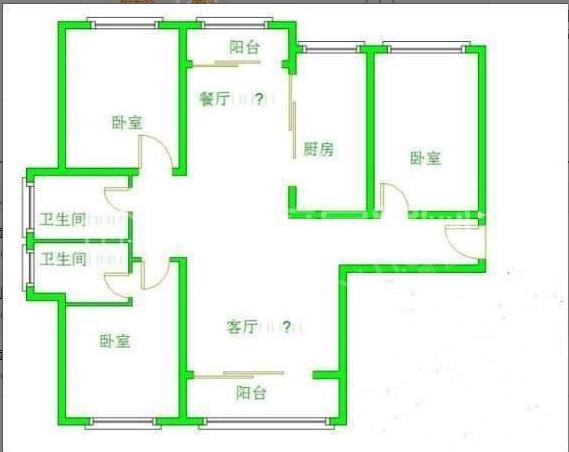 西派国际  3室2厅2卫   10000.00元/月室内图1