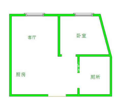 大源25号院  1室1厅1卫   1700.00元/月室内图1