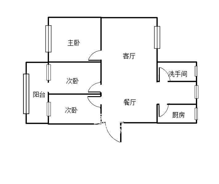 湘氮新三区铜藕路36号  3室2厅1卫    37.0万室内图1