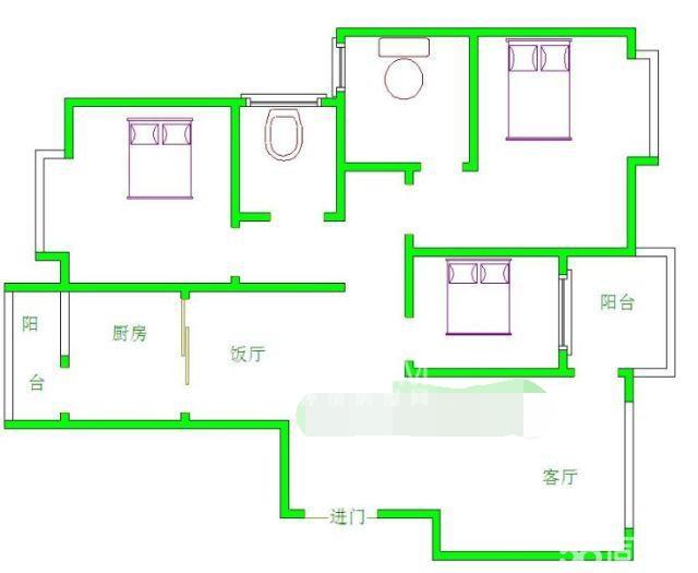 金阳世纪城龙禧苑  4室2厅2卫   4250.00元/月室内图1