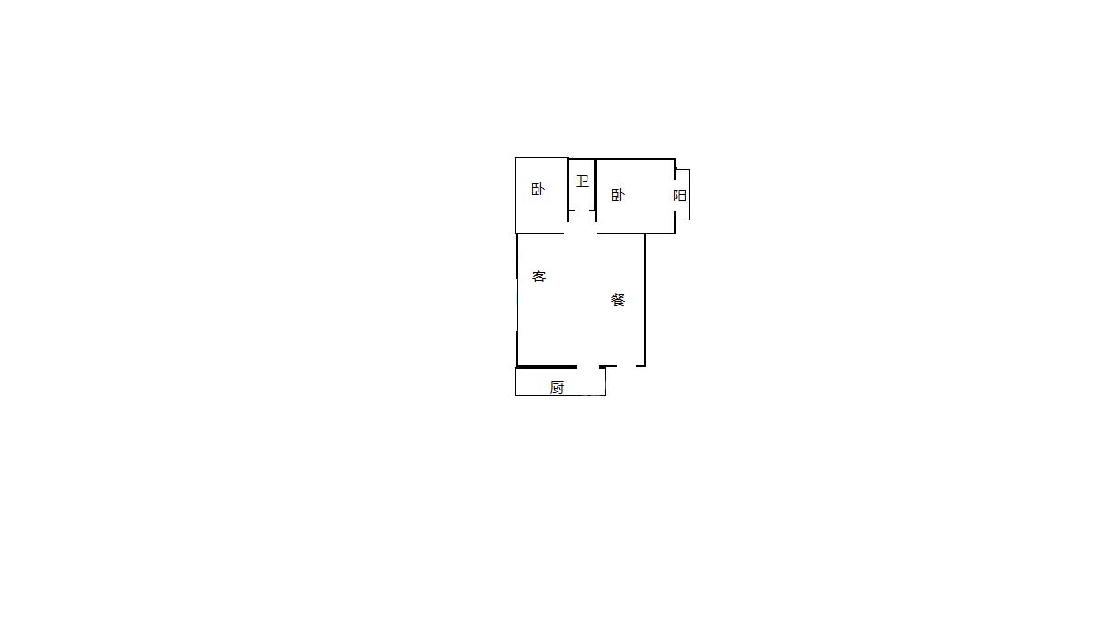 春临小区  2室1厅1卫   1900.00元/月户型图