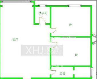 河畔新世界  2室1厅1卫   2200.00元/月室内图1